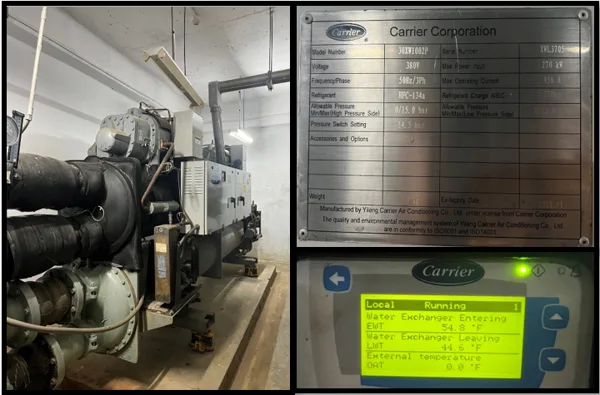 Water Cooled Chiller 278 Tons (Carrier 30XW1002P)