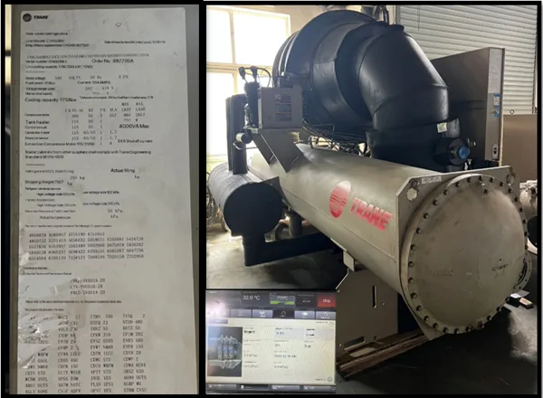 Water Cooled Chiller 480 Tons (Trane CVHG480)
